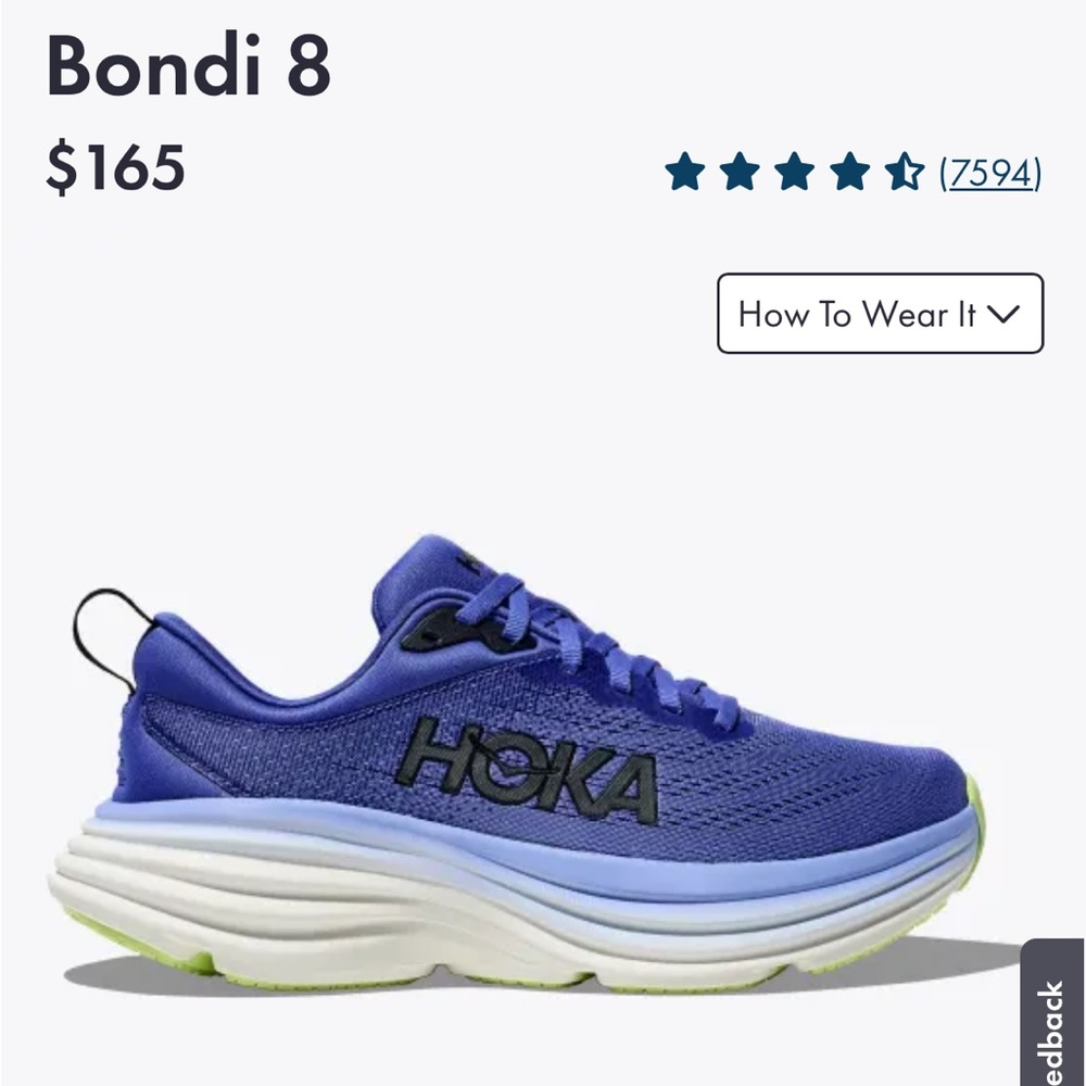 HOKAS Stellar Blue/Cosmos W Bondi 8